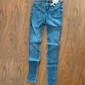 Frankie B. Dark Blue Skinny Jeans